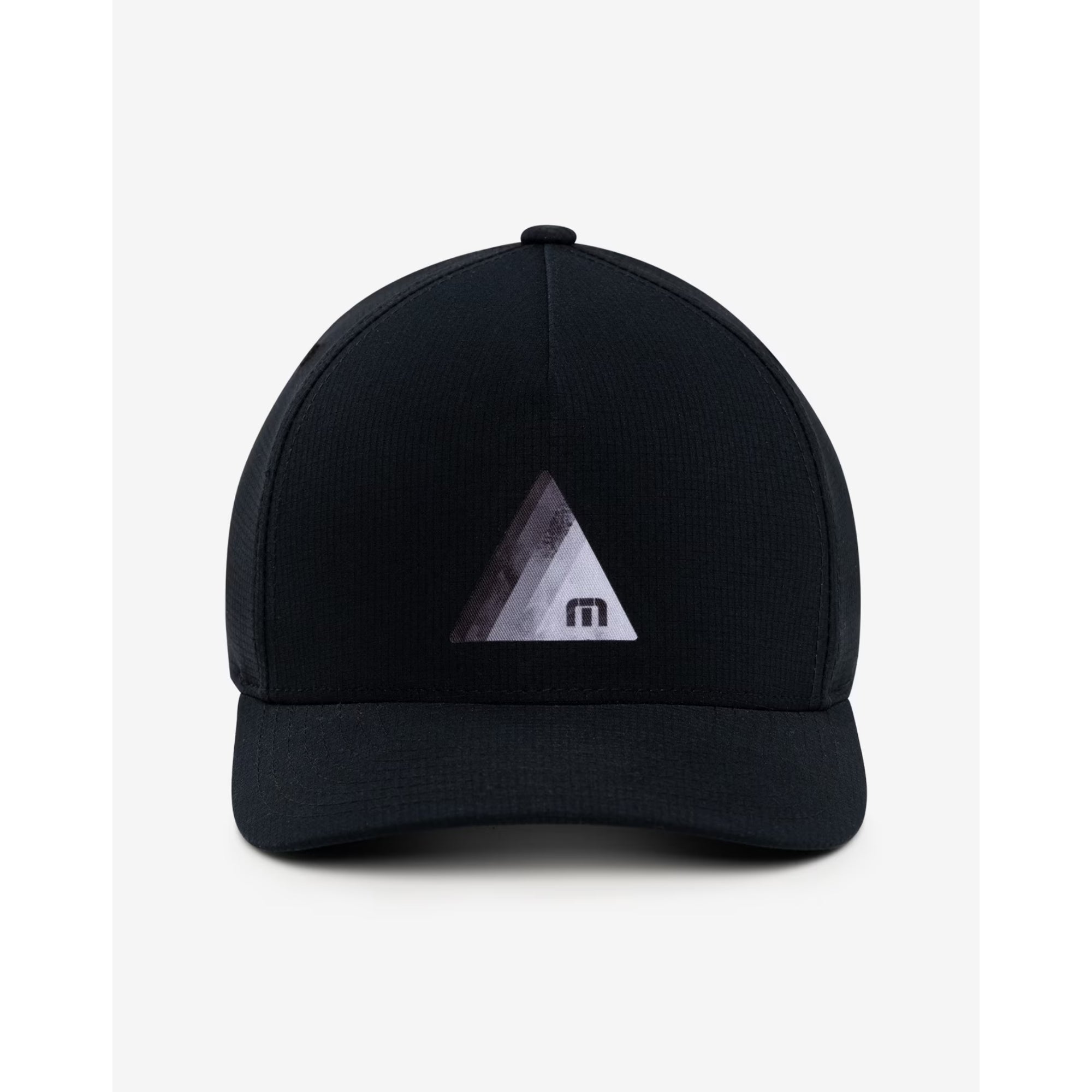 TravisMathew Men's The Heater Snapback Hat in Black, Breathable