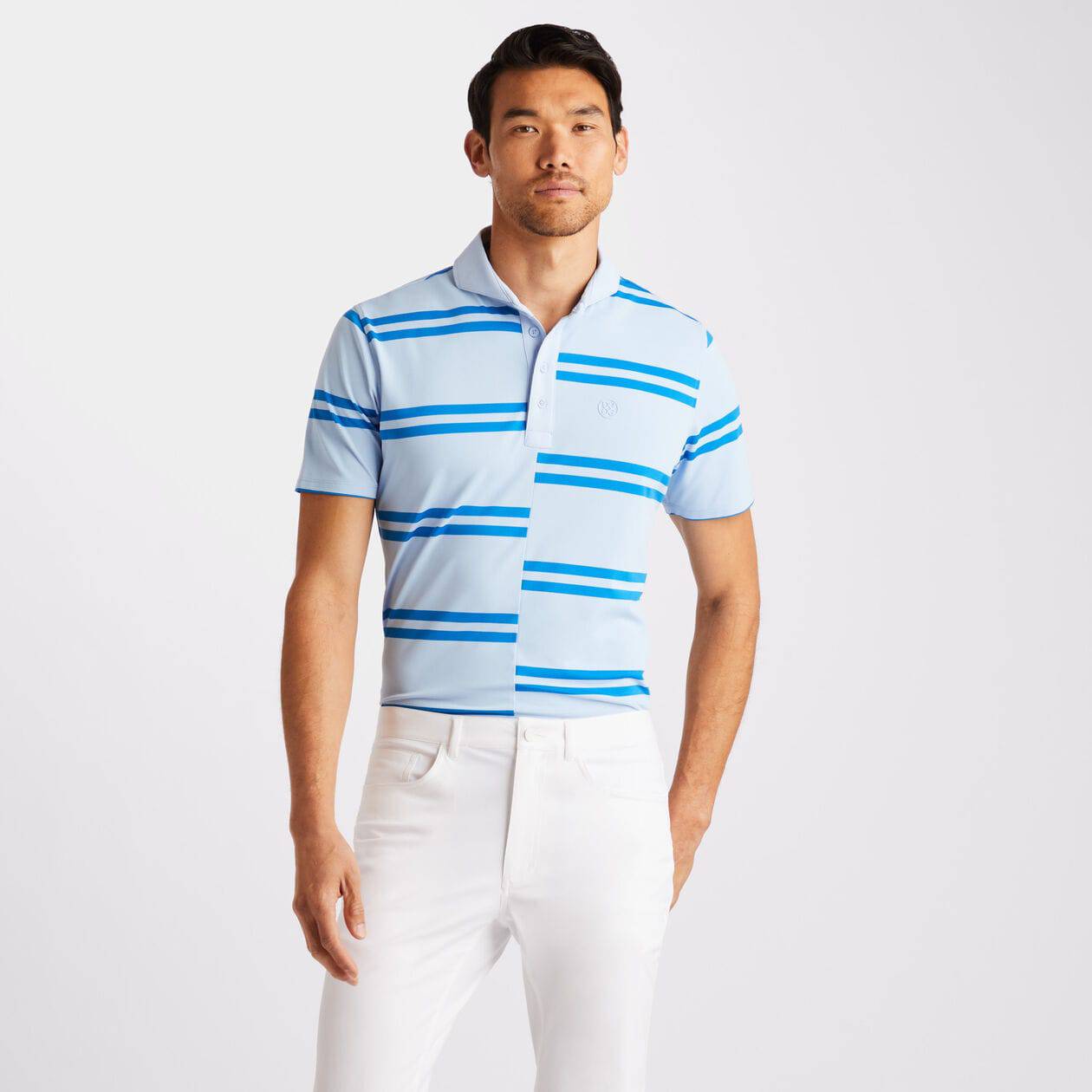 G/Fore Mens Tech Piqué Slim Fit Polo - SKY