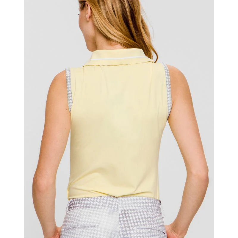 Chervo Women's AKUSE Sleeveless Polo - YELLOW