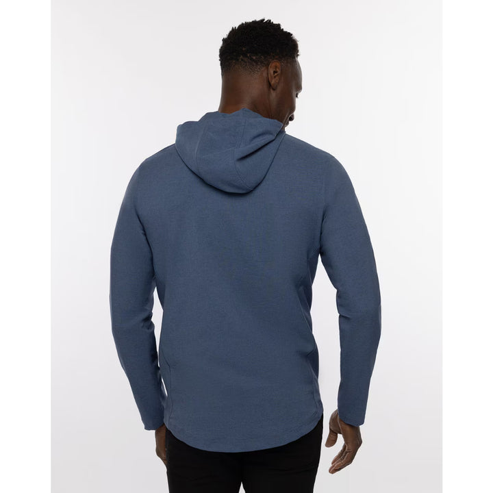 TRAVISMATHEW MENS SIP AND SAVOR PULLOVER - HEATHER PEACOAT