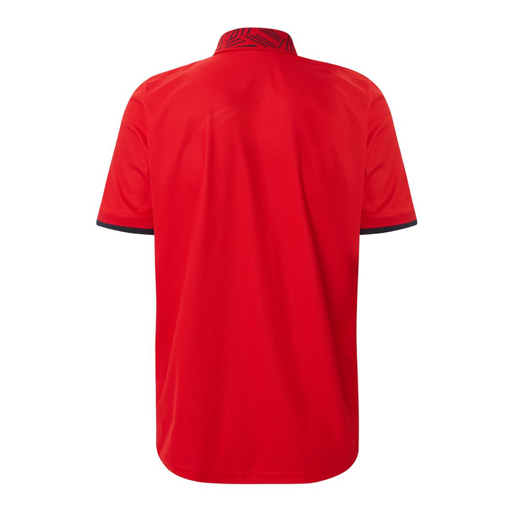 Cross Men's Collar Block Polo - FLAME