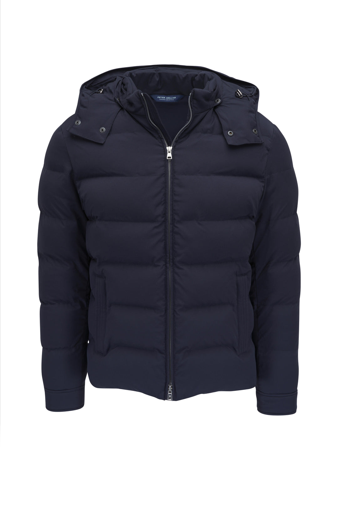 Peter Millar Mens Classic Fit Cortina Quilted Bomber - NAVY