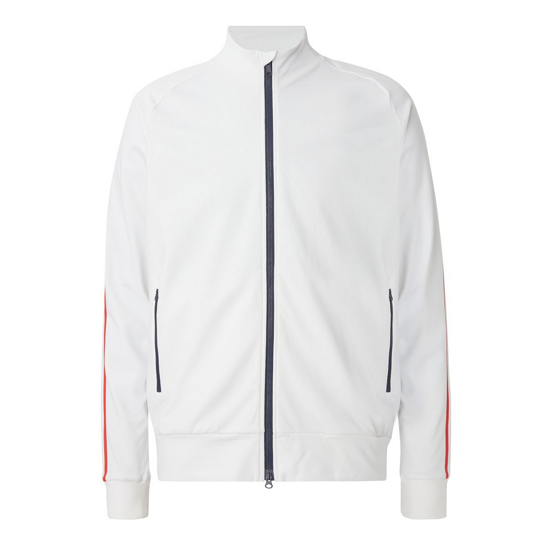 Cross Men's ATHLETIC FULL ZIP MIDLAYER - WHITE