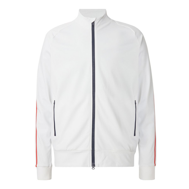 Cross Men's ATHLETIC FULL ZIP MIDLAYER - WHITE