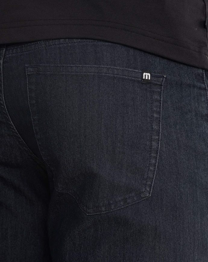 TRAVIS MATHEW MEN'S LEGACY 5 POCKET PANTS - DARK DENIM