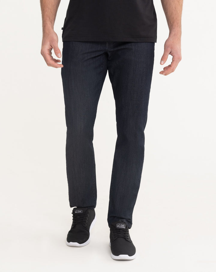 TRAVIS MATHEW MEN'S LEGACY 5 POCKET PANTS - DARK DENIM