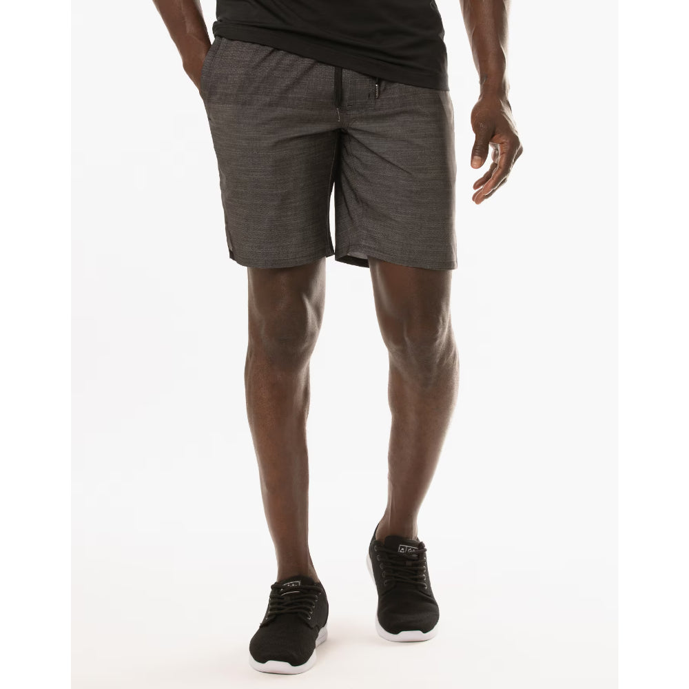 TRAVISMATHEW MENS ZIPLINE ACTIVE SHORTS - BLACK