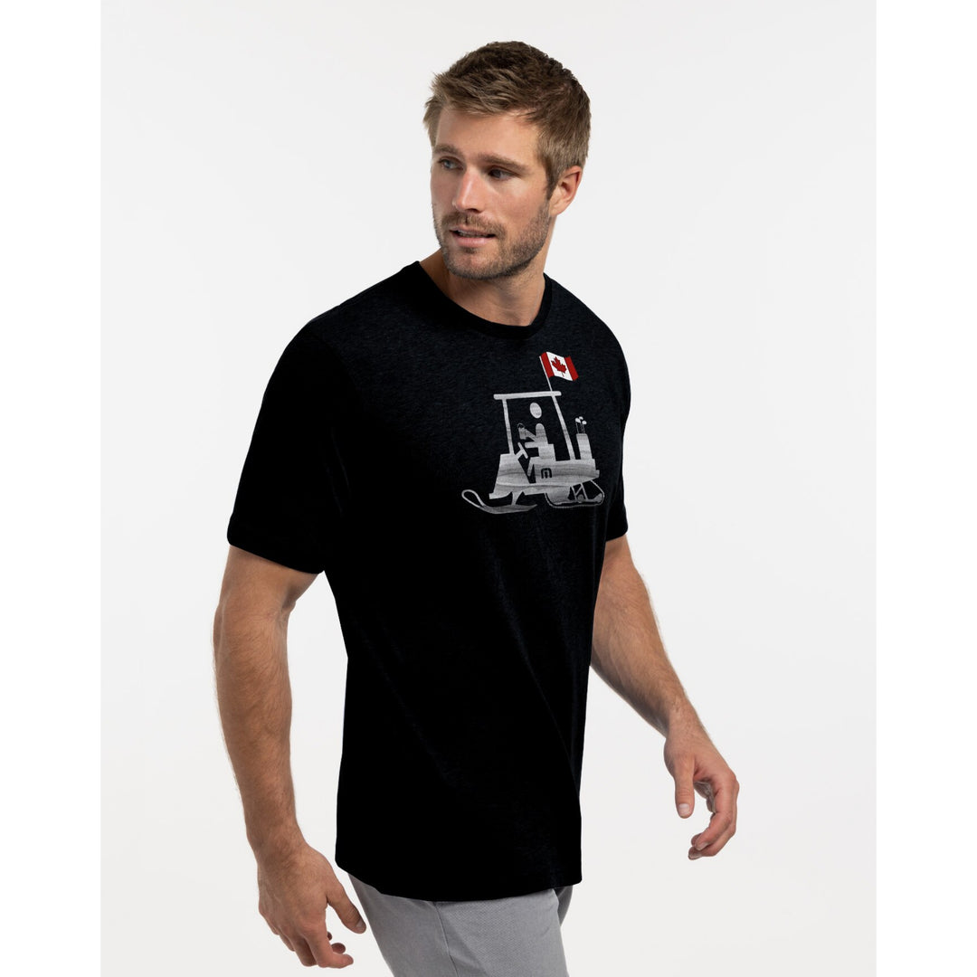 TRAVIS MATHEW MENS ENTRANCE FEE T-SHIRT - BLACK