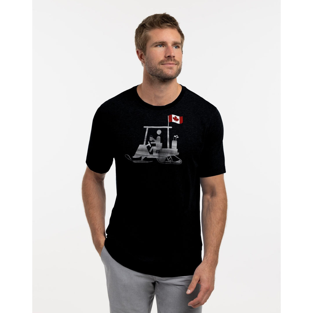 TRAVIS MATHEW MENS ENTRANCE FEE T-SHIRT - BLACK