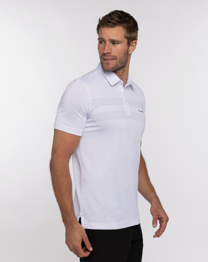 TRAVIS MATHEW MENS BURN CARD POLO - WHITE