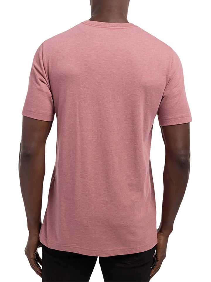 TRAVIS MATHEW MENS BLISS INDEX T-SHIRT - HEATHER RUBY WINE