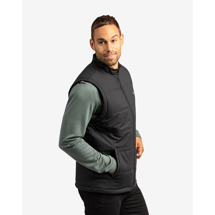 TRAVIS MATHEW MENS INTERLUDE PUFFER VEST - BLACK