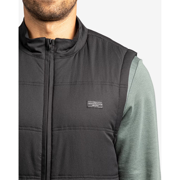 TRAVIS MATHEW MENS INTERLUDE PUFFER VEST - BLACK