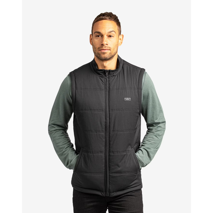 TRAVIS MATHEW MENS INTERLUDE PUFFER VEST - BLACK