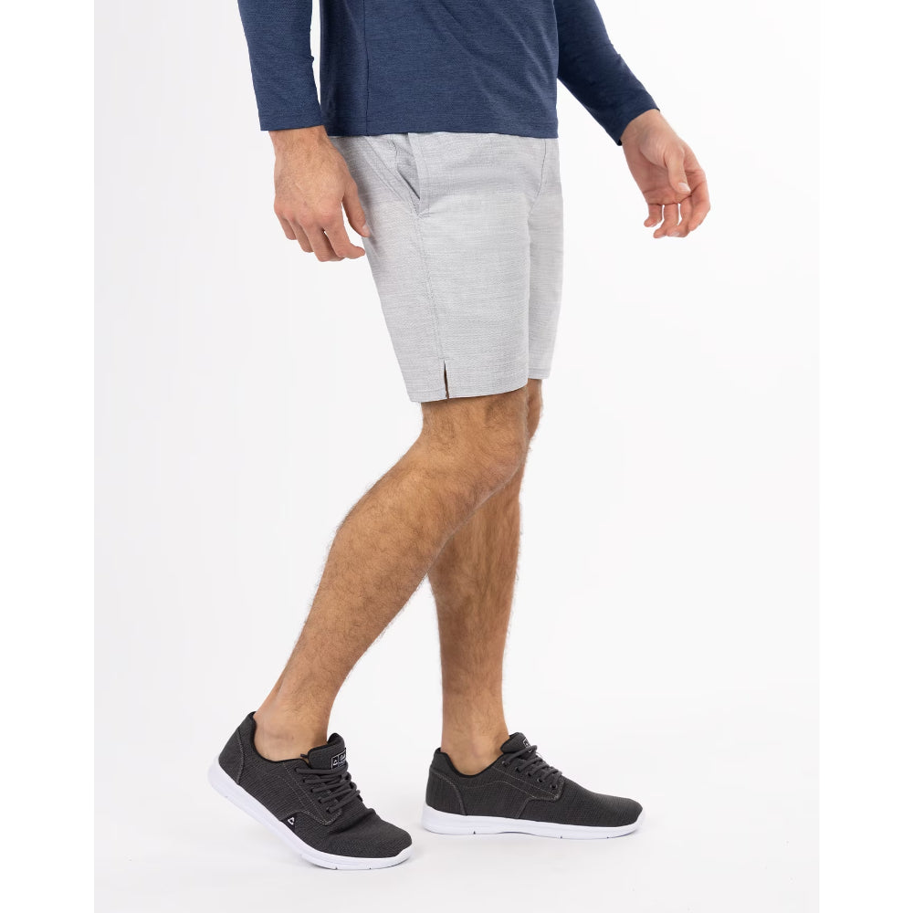 TRAVISMATHEW MENS ZIPLINE 2.0 ACTIVE SHORTS - SLEET