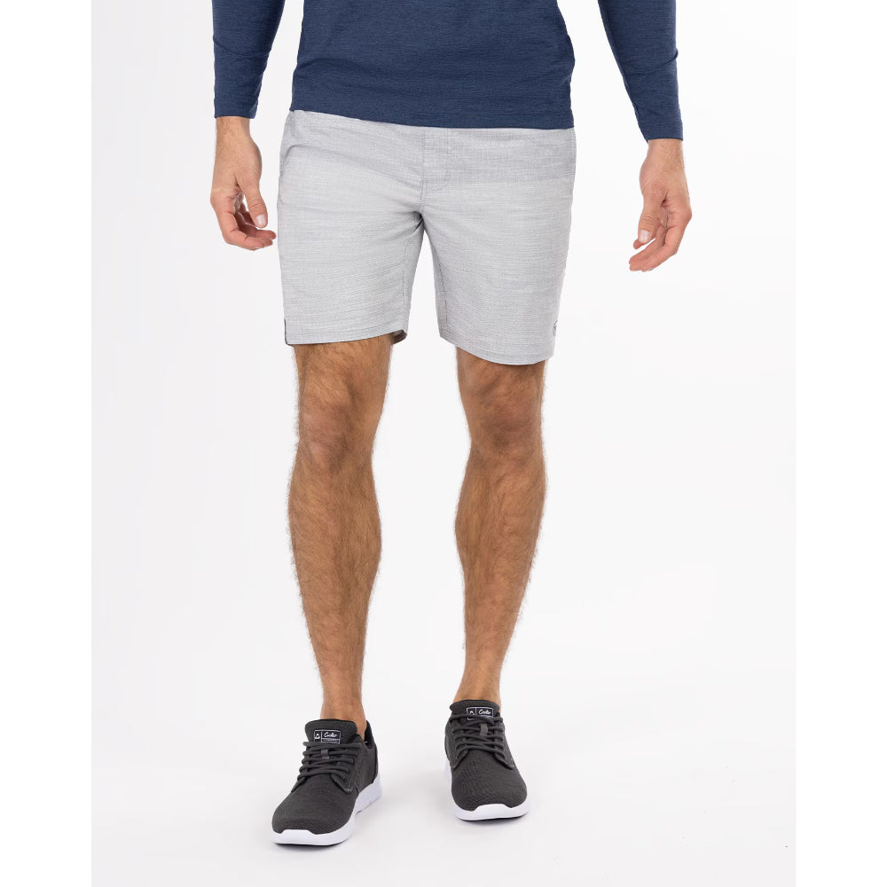 TRAVISMATHEW MENS ZIPLINE 2.0 ACTIVE SHORTS - SLEET