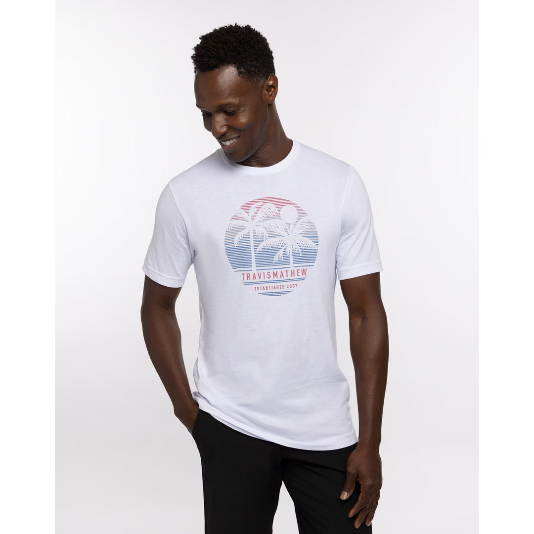 TRAVIS MATHEW MENS CONCHEROS T-SHIRT - WHITE