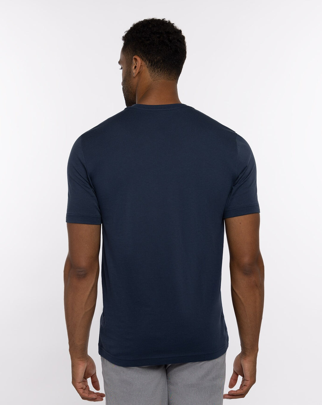 TRAVIS MATHEW MENS NO MANANA T-SHIRT - DRESS BLUES