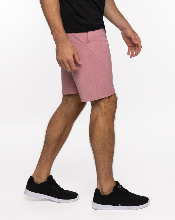 TRAVIS MATHEW MENS MANZANILLO SHORT - HEATHER EARTH RED