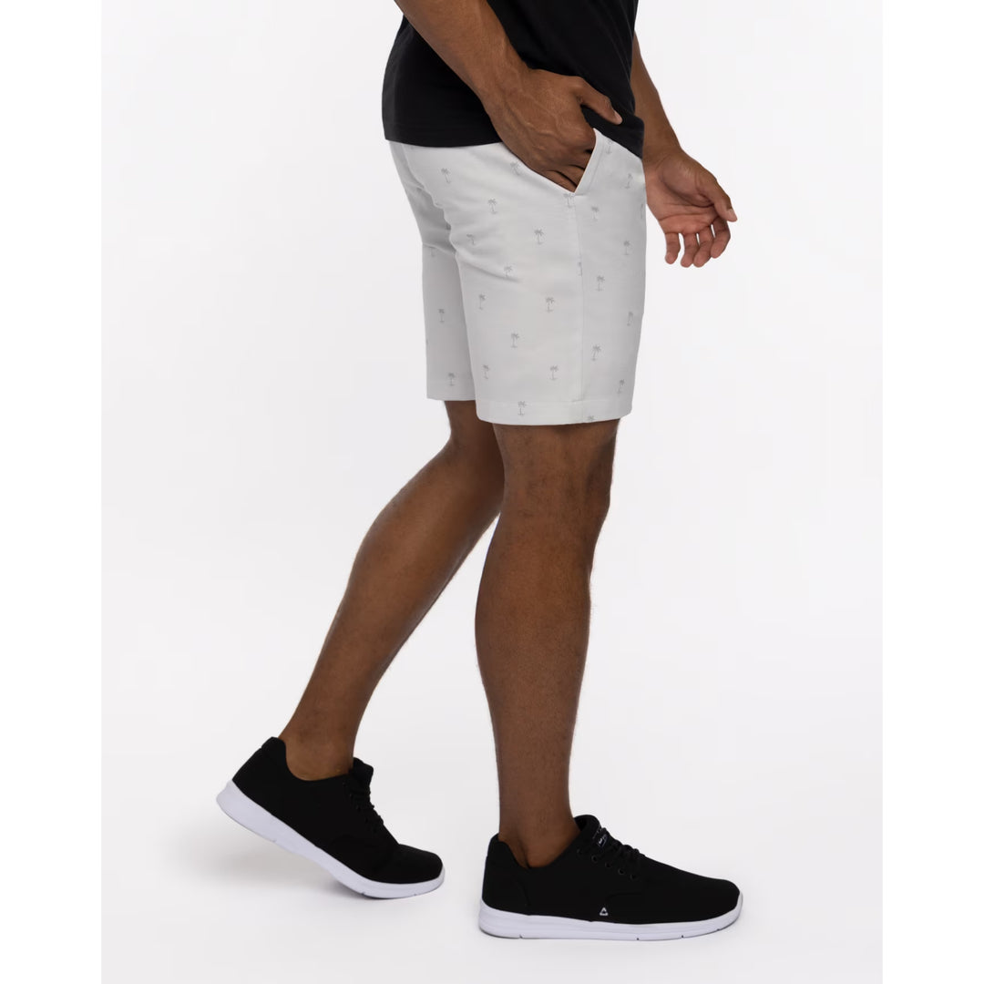 TRAVIS MATHEW MENS RESORT TO THIS SHORT - HEATHER MICROCHIP