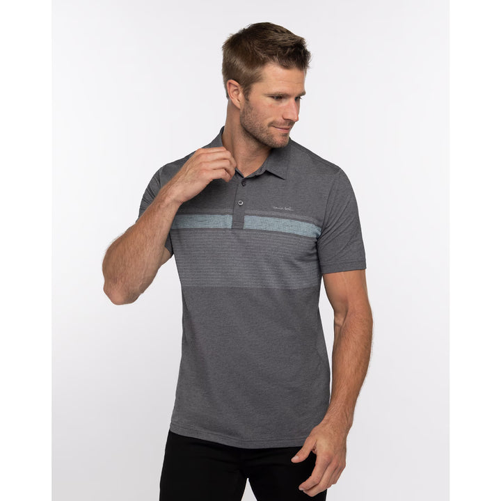 TRAVIS MATHEW MENS ENDLESS HORIZON POLO - HEATHER DARK GREY