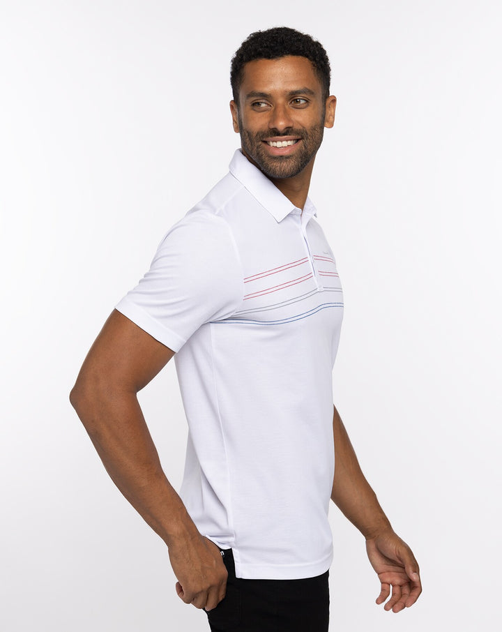 TRAVIS MATHEW MEN'S MADERO POLO - WHITE