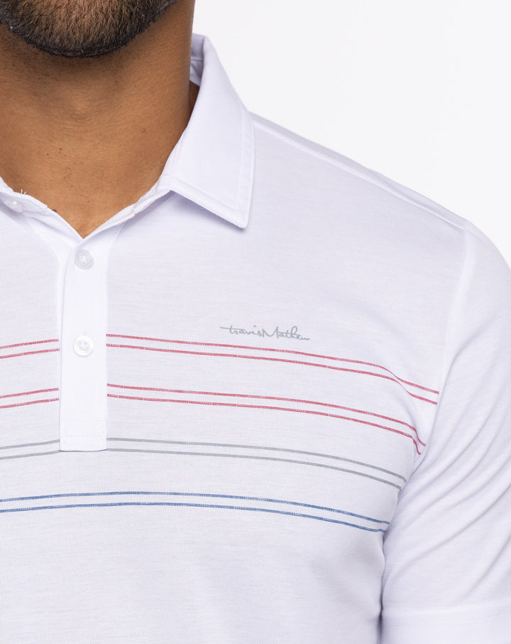 TRAVIS MATHEW MEN'S MADERO POLO - WHITE