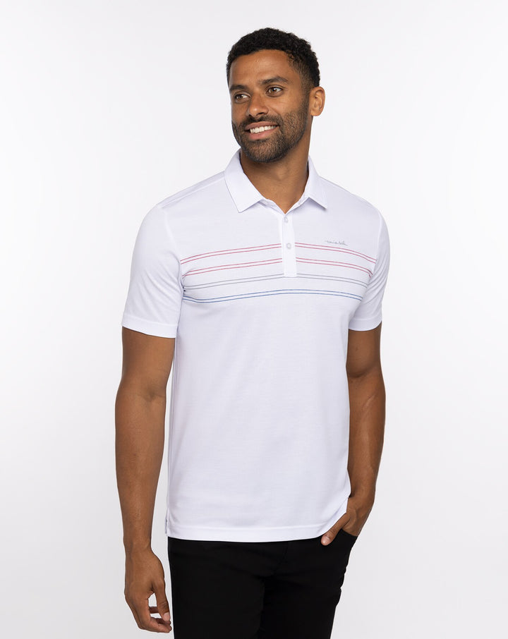 TRAVIS MATHEW MEN'S MADERO POLO - WHITE