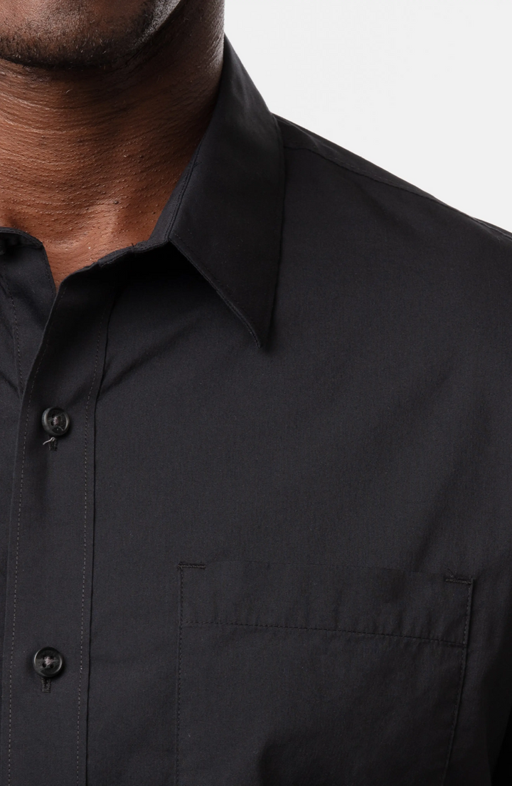 TRAVIS MATHEW ALL DECKED OUT Button Down Shirt - BLACK