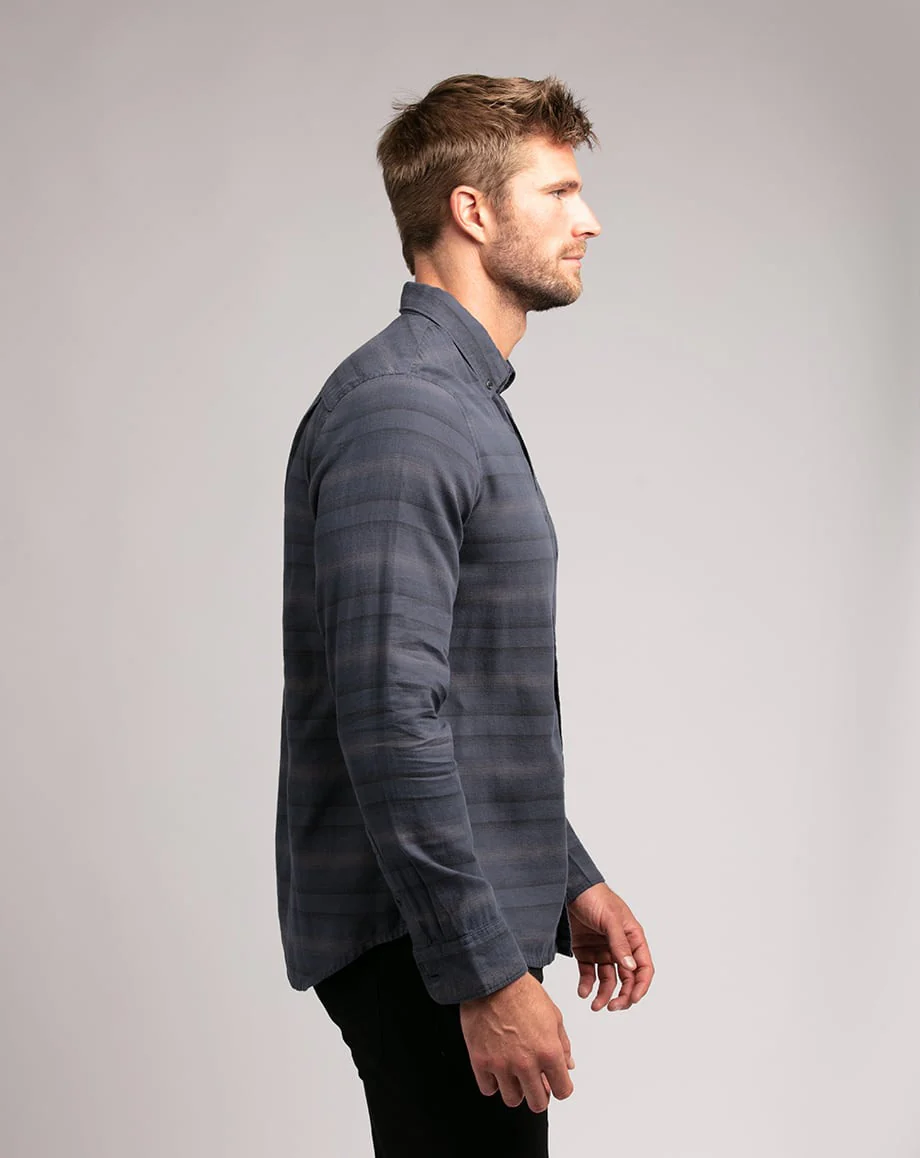 TRAVIS MATHEW VIBRATO  Button Down Shirt - MOOD INDIGO