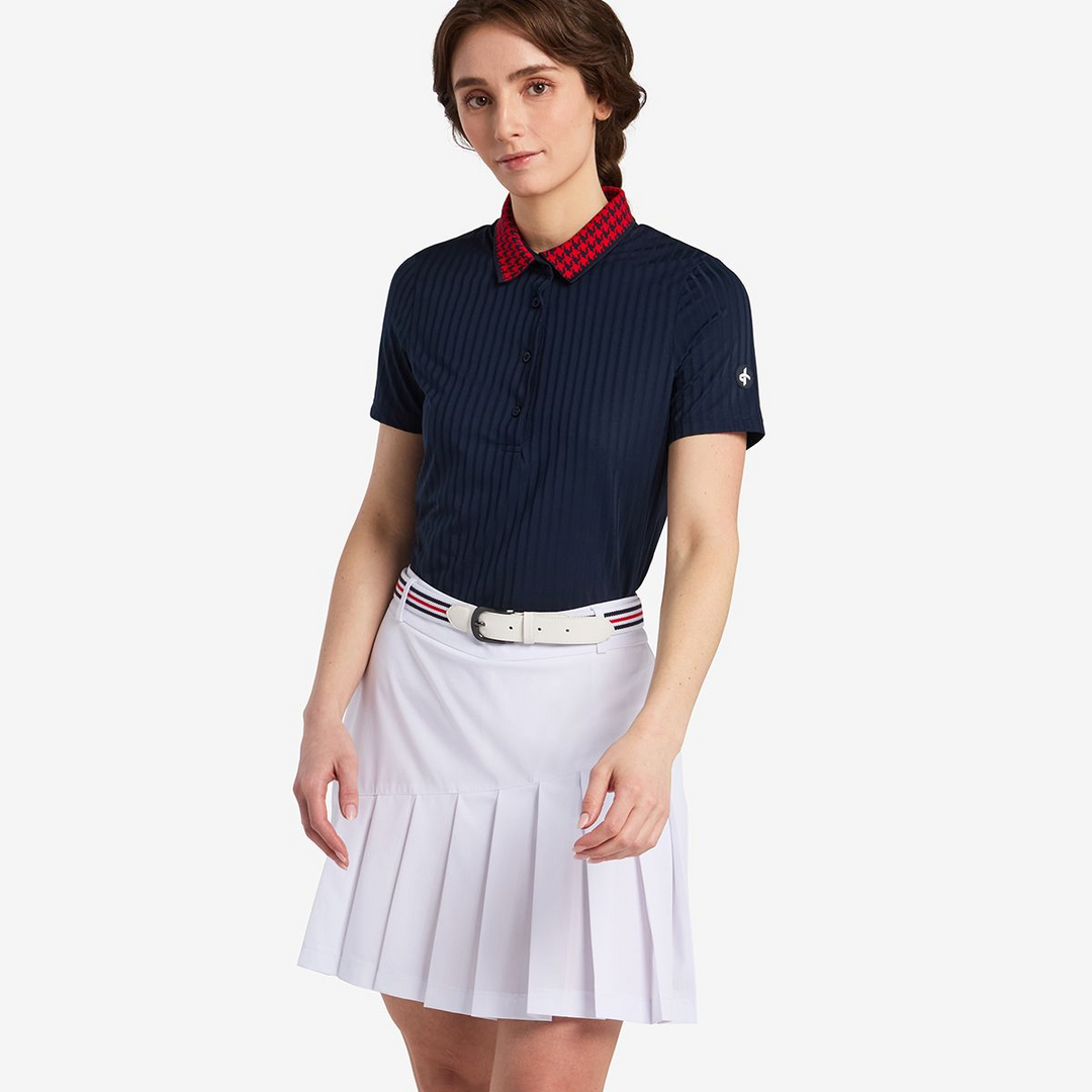 Cross Women's RIB Polo - NAVY