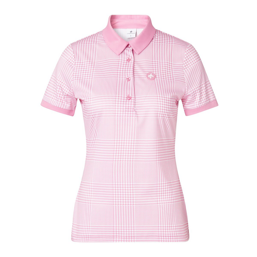 Cross Women's GLENCHECK Polo - FUCHSIA PINK