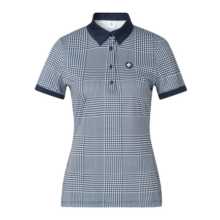 Cross Women's GLENCHECK Polo - NAVY