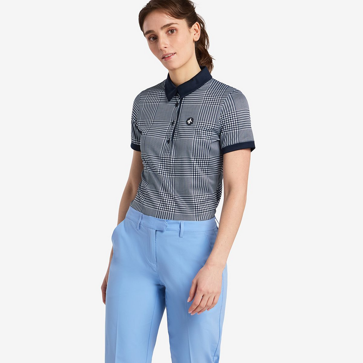 Cross Women's GLENCHECK Polo - NAVY