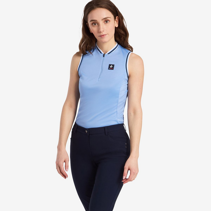 Cross Women's NOSTALGIA Sleeveless Polo - BEL AIR BLUE