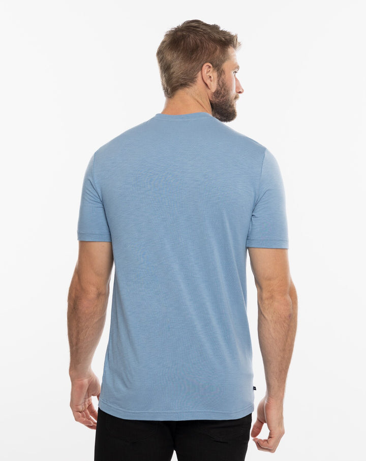 TRAVIS MATHEW MENS CLOUD TEE T-SHIRT - COPEN BLUE