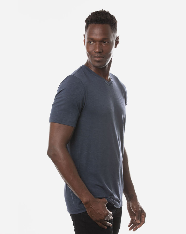 TRAVIS MATHEW MENS CLOUD TEE T-SHIRT - MOOD INDIGO