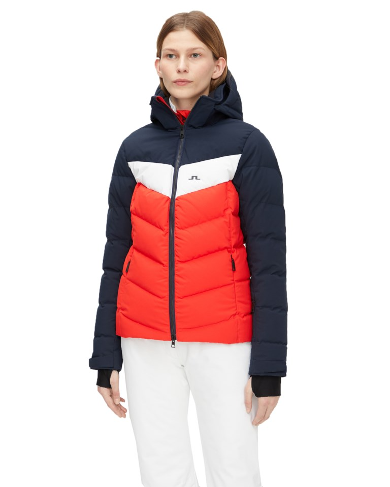 J.Lindeberg Womens Russel Down Ski Jacket - RACING RED