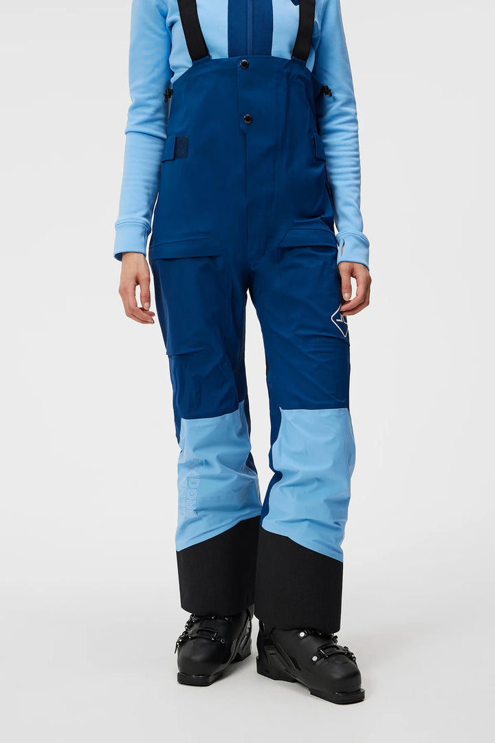 J.Lindeberg Womens Powerline Bib Pant - Estate Blue