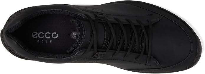 Ecco Men's Golf Biom Hybrid Leather Golf Shoe - BLACK