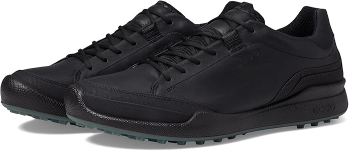 Ecco Men's Golf Biom Hybrid Leather Golf Shoe - BLACK