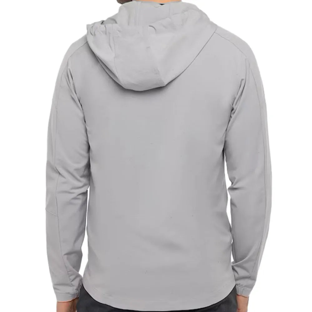 TRAVIS MATHEW ANNUAL LEAVE FULL ZIP HOODIE - HEATHER GREY