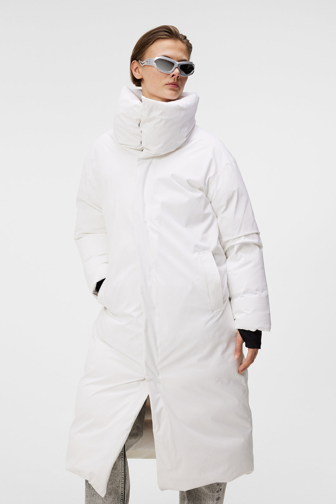 J.Lindeberg Womens Scooper Down Parka - White