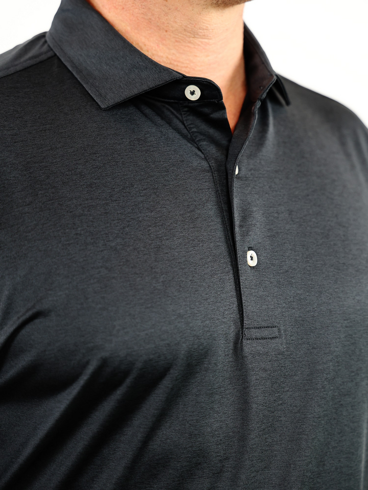 Donald Ross Mens Classic Fit BOSTON Polo - BLACK