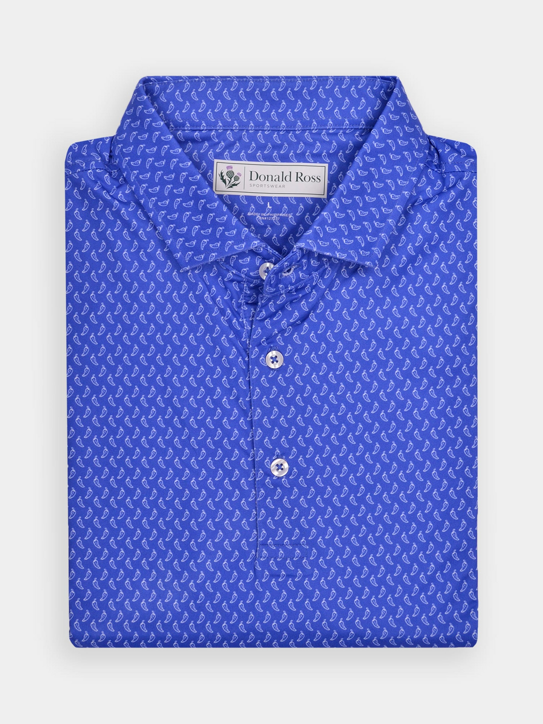 Donald Ross Mens Classic Fit SARASOTA Polo - COBALT