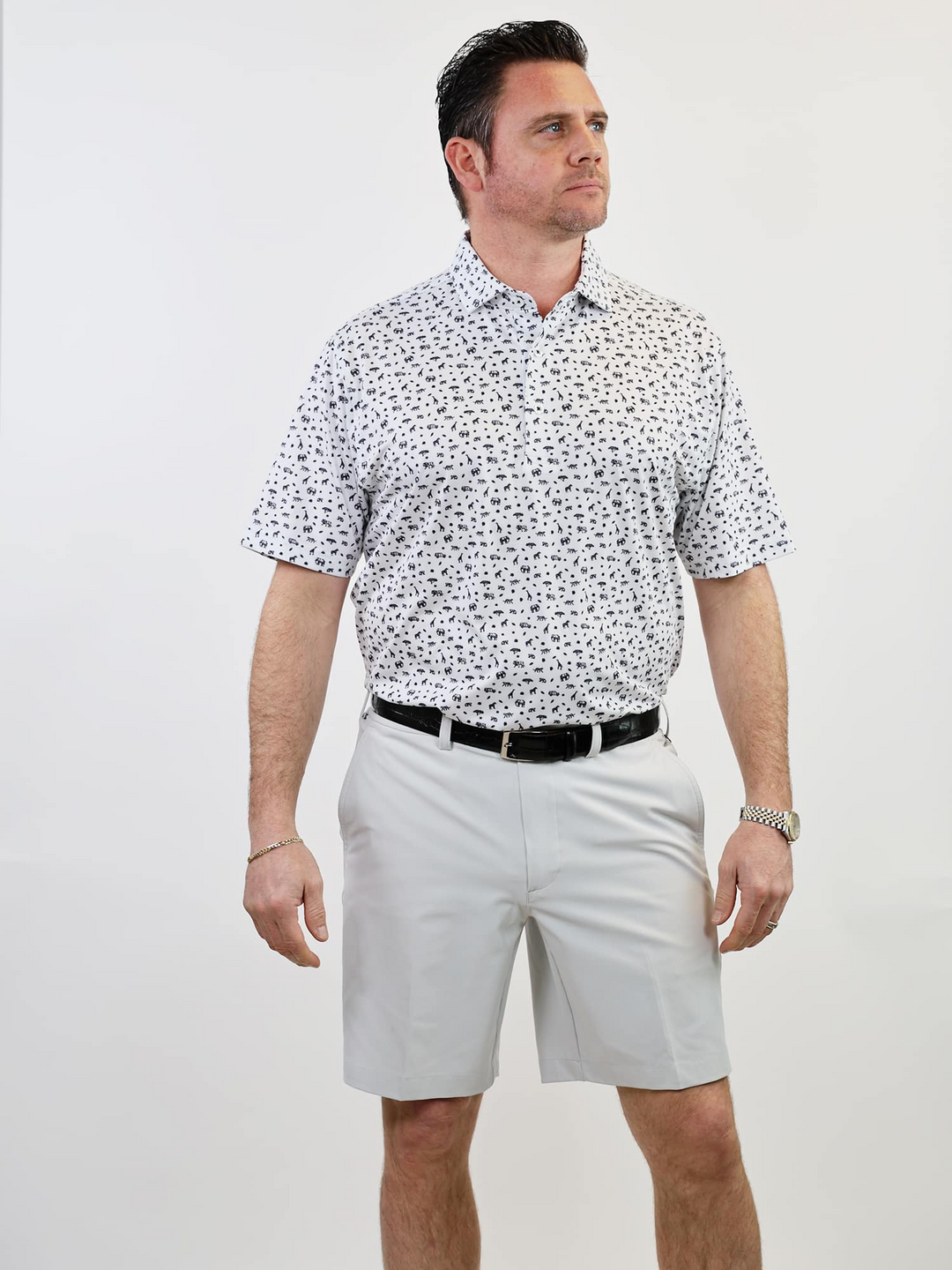 Donald Ross Mens Classic Fit ATHENS Polo - WHITE