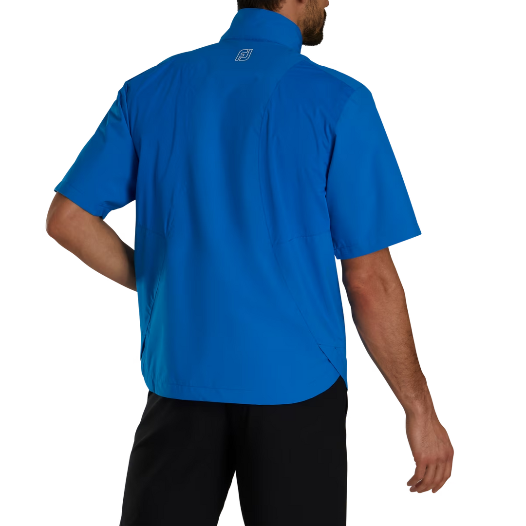 Footjoy Men's HydroLite X Short Sleeve Rain Shirt - BLUE