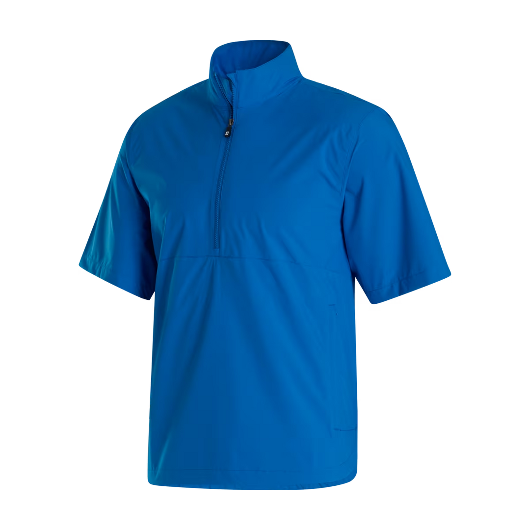 Footjoy Men's HydroLite X Short Sleeve Rain Shirt - BLUE