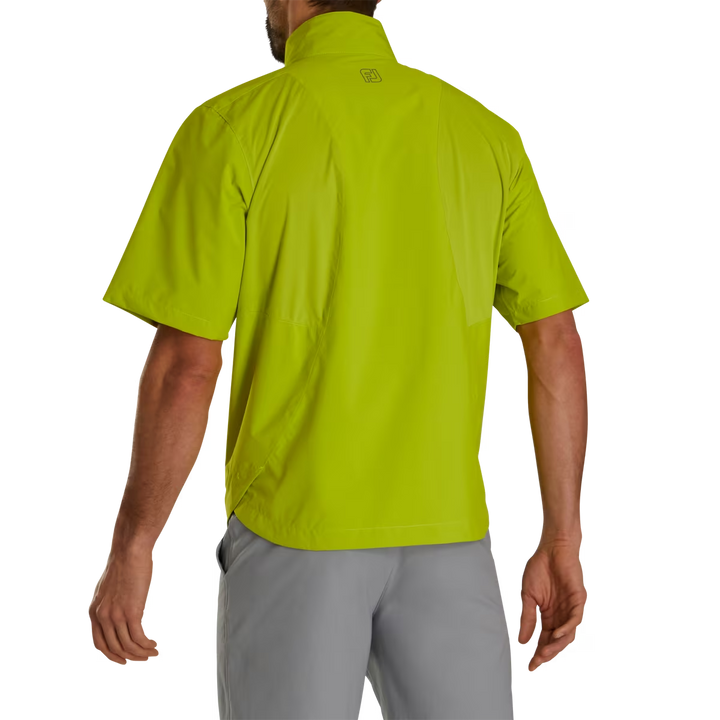 Footjoy Men's HydroLite X Short Sleeve Rain Shirt - ACID LIME