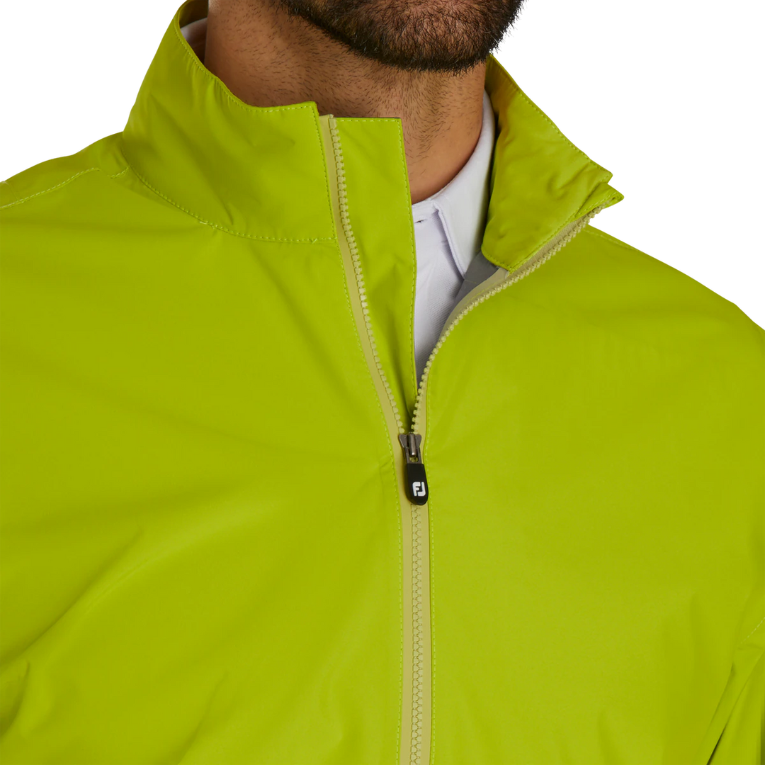 Footjoy Men's HydroLite X Short Sleeve Rain Shirt - ACID LIME